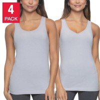 Felina Ladies' Reversible Tank, 4-pack, Purple, Large