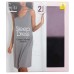  Ladies' Sleep Dress, 2-pack, Black, Medium