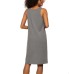  Ladies' Sleep Dress, 2-pack, Gray, Large