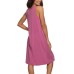  Ladies' Sleep Dress, 2-pack, Black, Medium