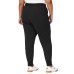  Ladies' French Terry Jogger, Black, 3X