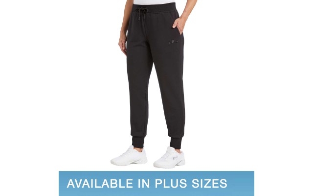  Ladies' French Terry Jogger, Black, 3X