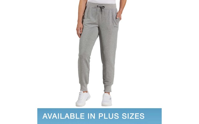  Ladies' French Terry Jogger, Gray, Small