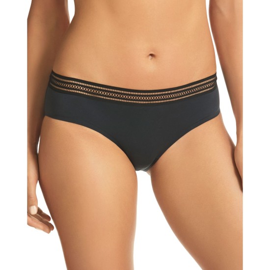  Women’s Supersoft Bikini Bottom, Black, Large