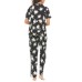  Ladies' 2-piece PJ Set, Black, X-Small