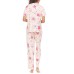  Ladies' 2-piece PJ Set, Pink, Small