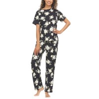Flora Nikrooz Ladies' 2-piece PJ Set, Black, 3X