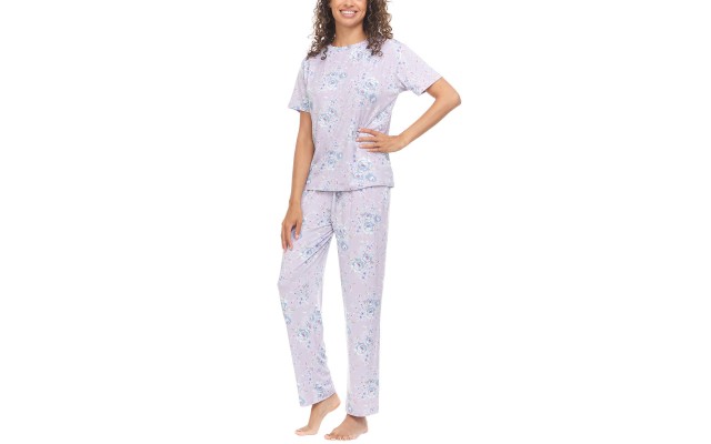  Ladies' 2-piece PJ Set, Purple, X-Small
