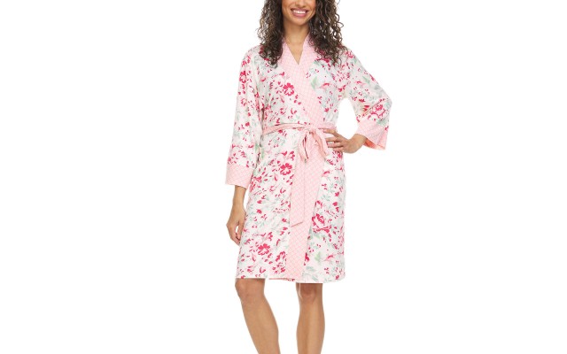 Ladies' Robe, White, Large
