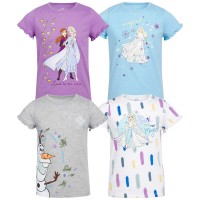 Frozen Kids' 4-pack Tee, One Color, 6