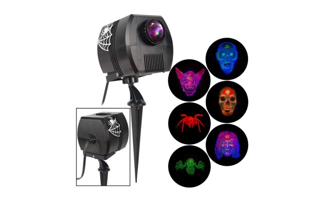   Light Show Scary Faces Projection