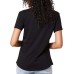 Ladies' Americana Tee, Black, XX-Large