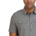  Men's Short Sleeve Woven Shirt, Gray, X-Large