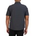  Men's Short Sleeve Woven Shirt, Dark Gray, Small