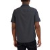  Men's Short Sleeve Woven Shirt, Dark Gray, X-Large
