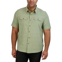 Gerry Men's Short Sleeve Woven Shirt, Green, Small