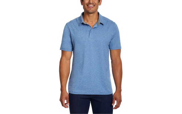G.H. Bass Men's Jersey Polo, Blue, 3X-Large