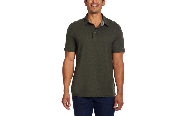 G.H. Bass Men's Jersey Polo, Green, 3X-Large