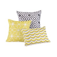 Giraffe 16″Sq. Mojave Yellow Pillow, MOJAVE YELLOW
