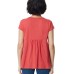  Ladies' Embroidered Tee, Red, XX-Large