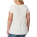  Ladies' Embroidered Tee, White, Medium