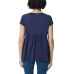  Ladies' Embroidered Tee, Blue, X-Small