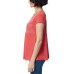  Ladies' Embroidered Tee, Red, XX-Large