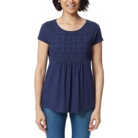 Gloria Vanderbilt Ladies' Embroidered Tee, Blue, Medium