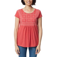 Gloria Vanderbilt Ladies' Embroidered Tee, Red, XX-Large
