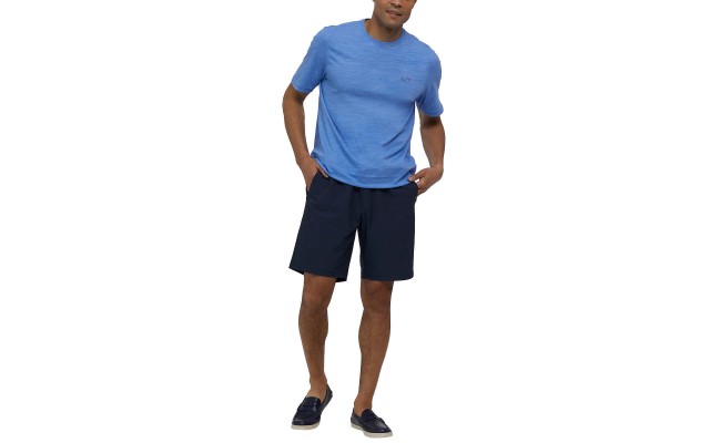  Men’s Pull-On Short, Blue, Large