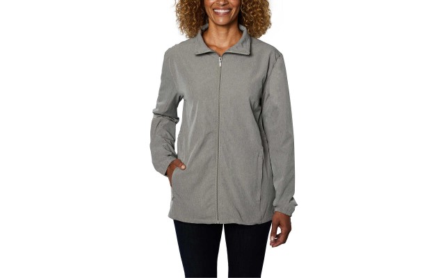  Ladies' Hybrid Jacket, Gray, Medium