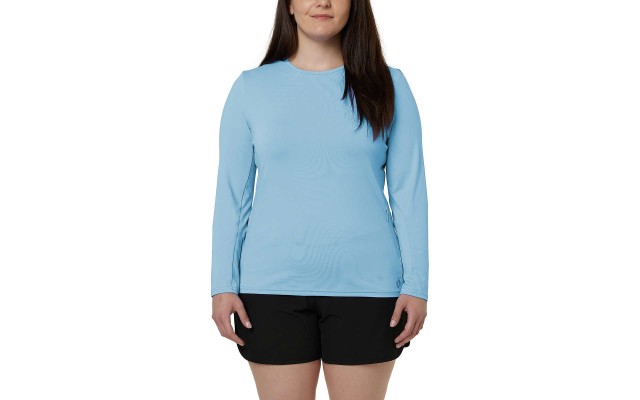 Ladies' Sun Tee, Blue, X-Large