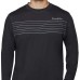  Men’s Long Sleeve Sun Tee, Gray, Large