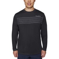 Hang Ten Men’s Long Sleeve Sun Tee, Gray, Large