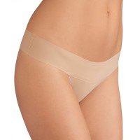 Hanky Panky Womens Bare Eve Natural Rise Thong, Taupe, Medium
