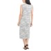  Ladies' Midi Dress, Gray, Large