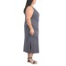  Ladies' Midi Dress, Blue, X-Small