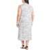  Ladies' Midi Dress, Gray, Large