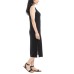  Ladies' Midi Dress, Black, 2X