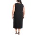  Ladies' Midi Dress, Black, Large