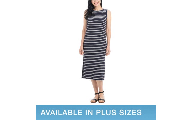  Ladies' Midi Dress, Blue, X-Small