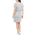  Ladies' Short Sleeve Dress, Gray, Medium