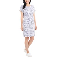 Hilary Radley Ladies' Short Sleeve Dress, Purple, XX-Large