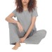  Ladies' 2-piece Lounge Set, Gray, Large