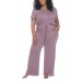  Ladies' 2-piece Lounge Set, Pink, Small