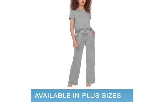  Ladies' 2-piece Lounge Set, Gray, Large