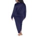  Ladies' Lounge Set, Blue, XX-Large