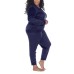  Ladies' Lounge Set, Blue, 2X