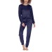  Ladies' Lounge Set, Blue, 2X
