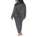  Ladies' Lounge Set, Gray, Large